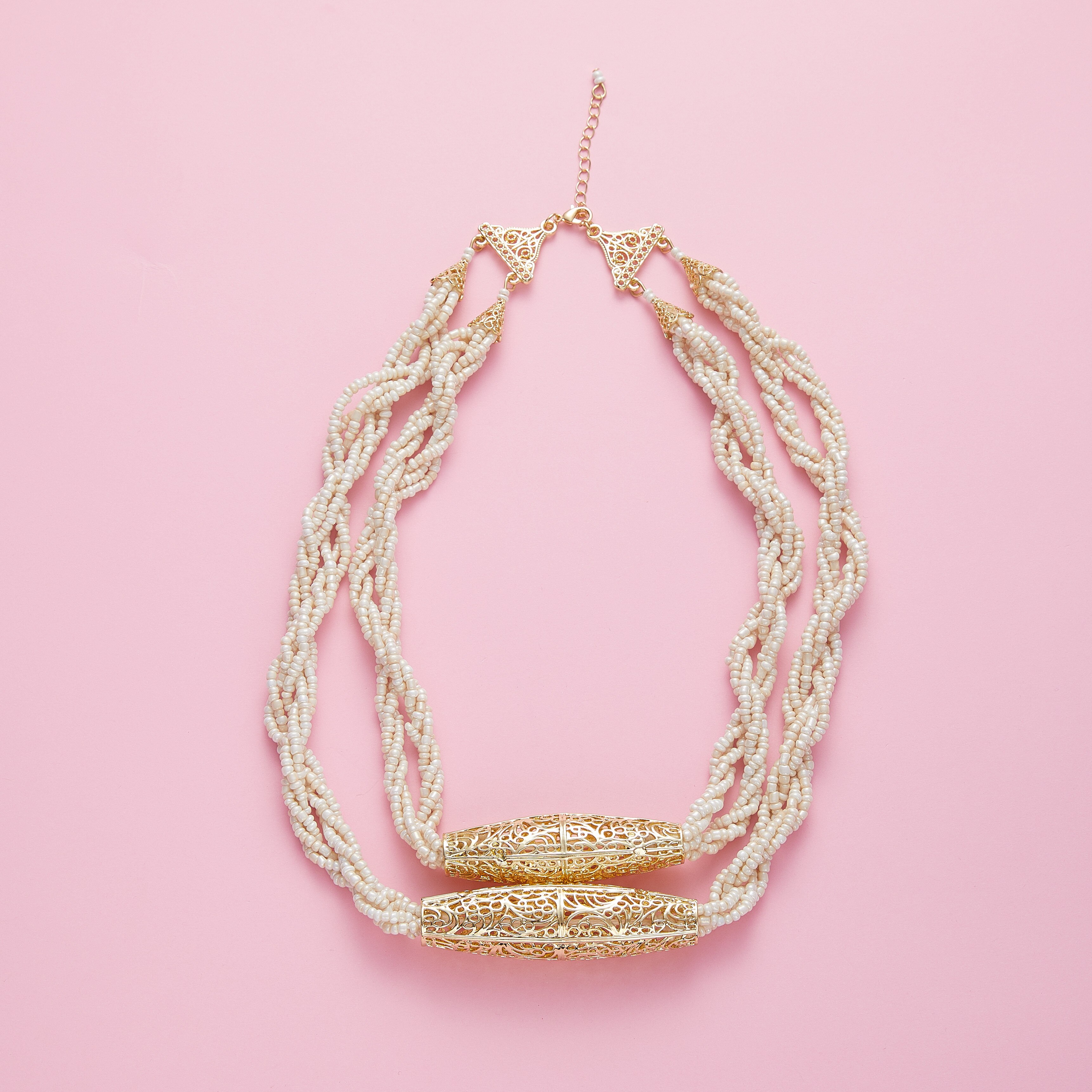 Juni Multilayered Kralen Ketting Romantische Choker Ketting Gesimuleerde Parel Ketting