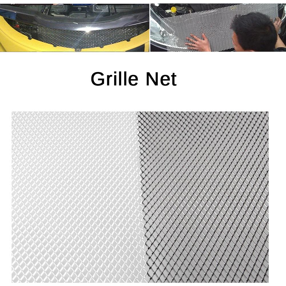 Universal aluminium bil fordon svart kaross galler nät mesh grill sektion biltillbehör ankomster