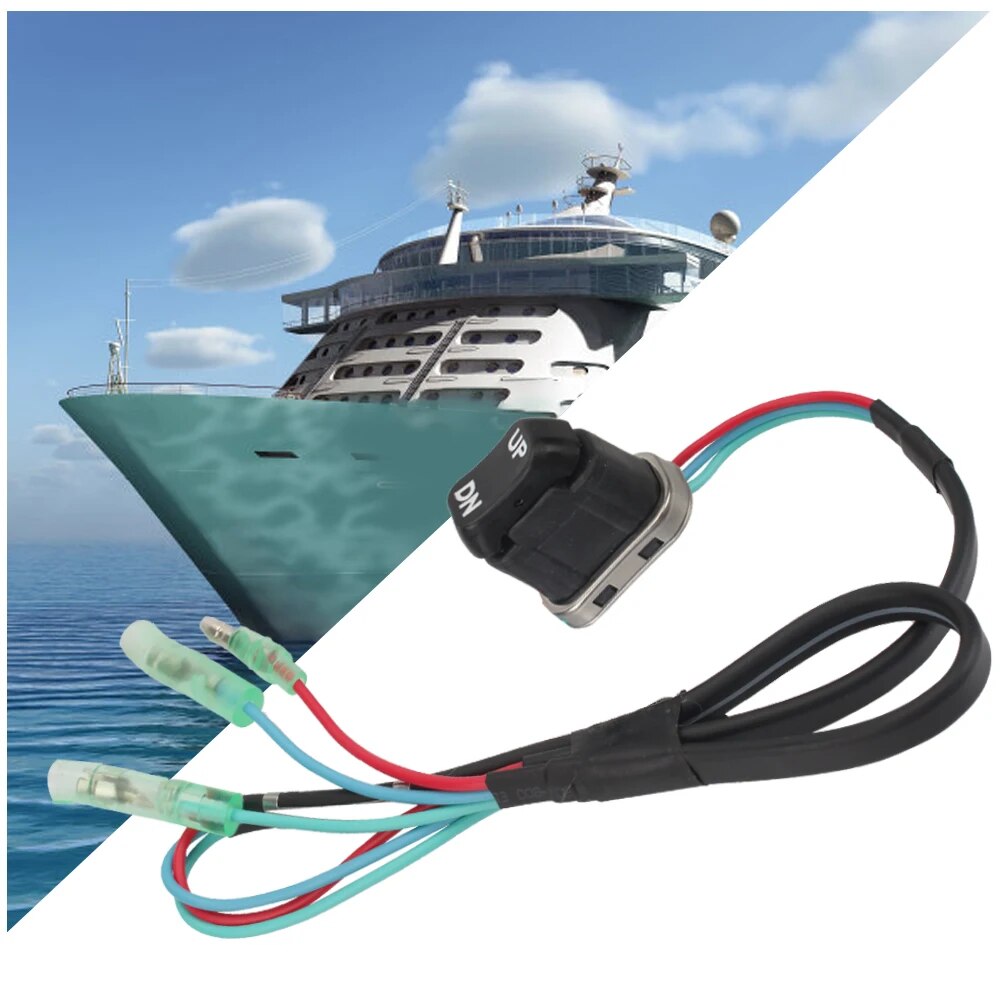 Automatic push button switch trim tilt switch mounting kit for r 4-- stroke engine marine ship accessories outboard remote control