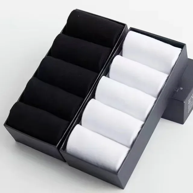 20 sztuk/partia męskie skarpetki z czystej bawełny Plus rozmiar jednokolorowe Casual Office Business długie skarpetki oddychające miękkie męskie skarpetki EU39-48: Jeden rozmiar / Czerwony niebieski