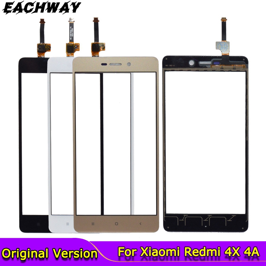 Vidro para xiaomi redmi 4x 4a tela sensível ao toque xiaomi redmi 3 3s 3 pro 4x painel de toque touchscreen digitador do smartphone redmi 4a
