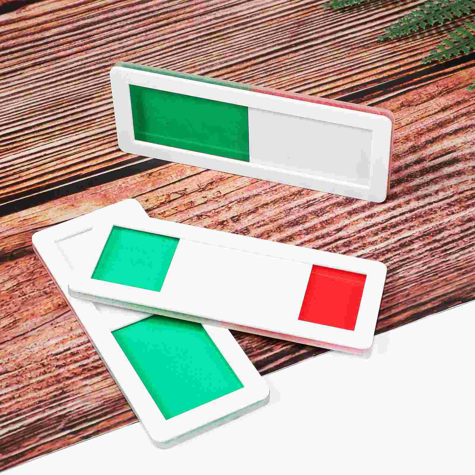 4 Uds. Señal de puerta, placa de oficina, deslizador vacío ocupado, señales indicadoras de privacidad acrílicas, señales de baño, señales de puerta para sesión