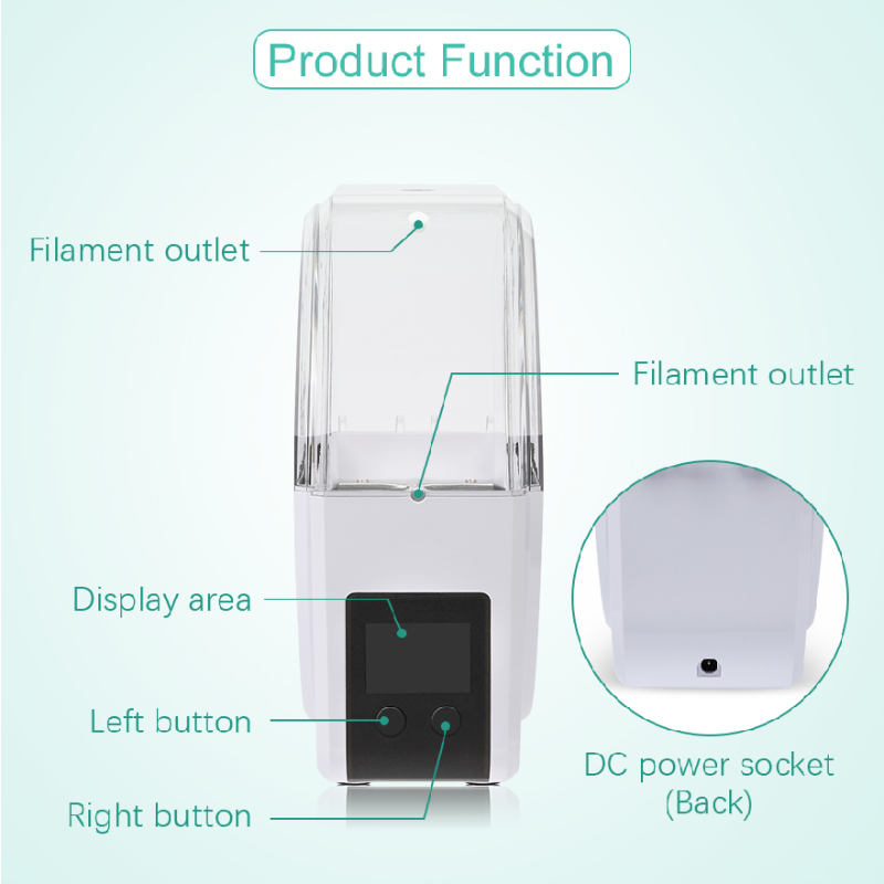 SUNLU FilaDryer S1 Neue 3D Filament Trockner Kasten Kickstarter Anfang Lagerung Halfter Filament Trockenen Kasten für 3D FDM printerss