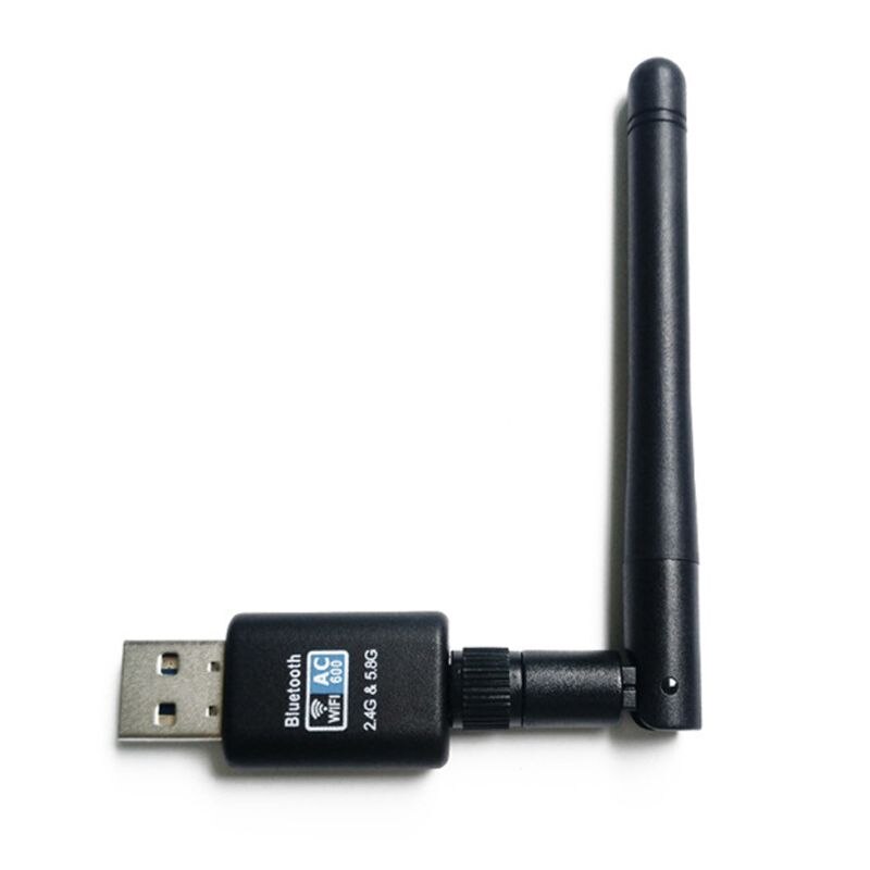 Bluetooth WiFi Adapter 600mbps 2.4G+5.8G Net-work Card for Desktop Laptop PC