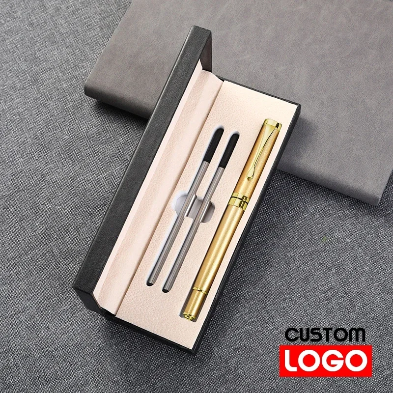 Geschenkbox Verpackung Luxus Metall Kugelschreiber Schule Geschäft Büro Unterschrift Rolle Stift Schüler Schreibwaren Schreiben: Grün / Schwarz