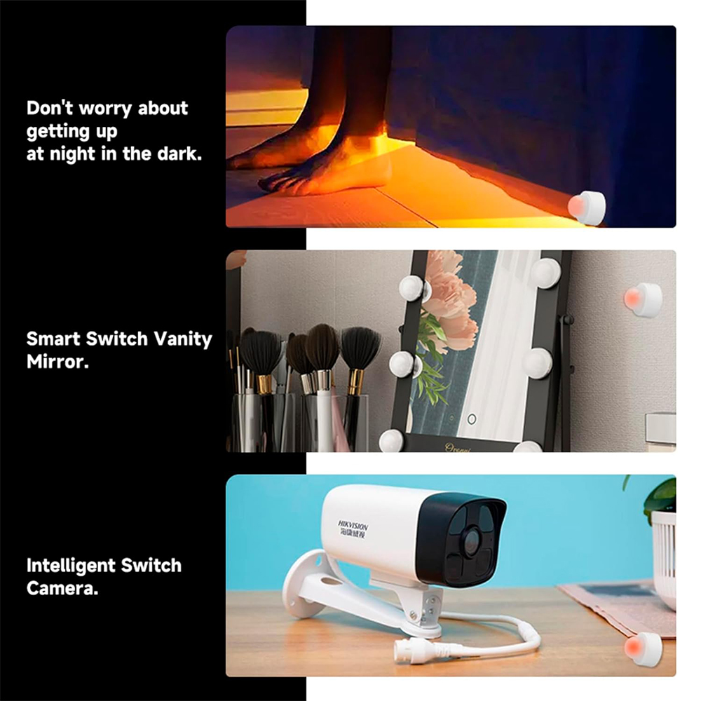 Tuya Zigbee Mini Detector de movimiento PIR Sensor de movimiento humano Detector infrarrojo alarma de seguridad funciona con la aplicación Alexa Google Smart Life