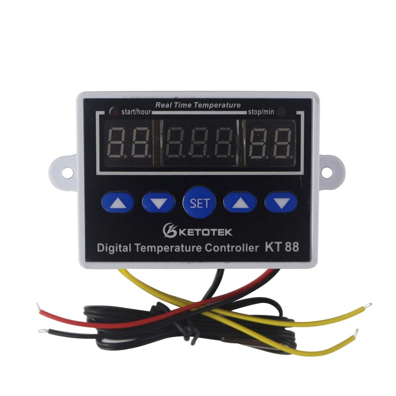 Termostat digital temperaturkontroller 12v 220v ledet temperaturregulator bryterkontroll til akvarieinkubatorsensor