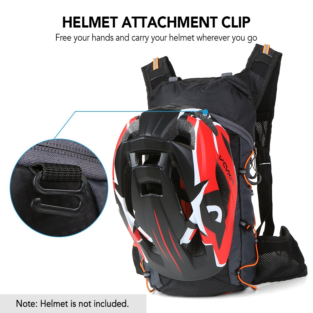 Waterproof Bicycle Bag Foldable Cycling Backpack 10L Ultralight Water Bag Climbing Hydration Backpack with 2L Water Bladder