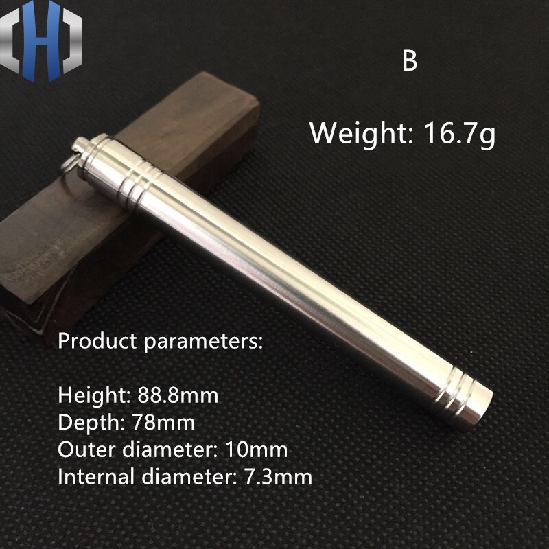 Titanium Alloy Waterproof Toothpick Holder Sealed Canister Multi-function Fruit Sign Toothpick No Rust Portable Metal Waterproof