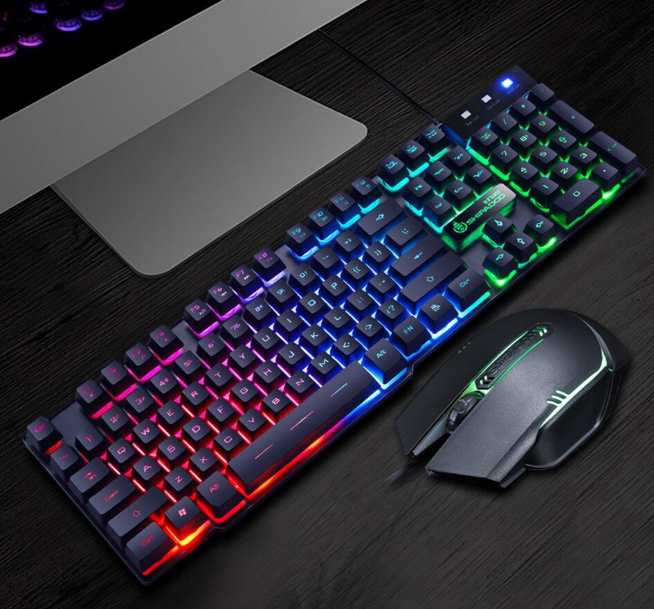 Gaming Keyboard Imitation Mechanical Keyboard with Backlight Gamer Keyboard Wired USB Business keyboards for Computer