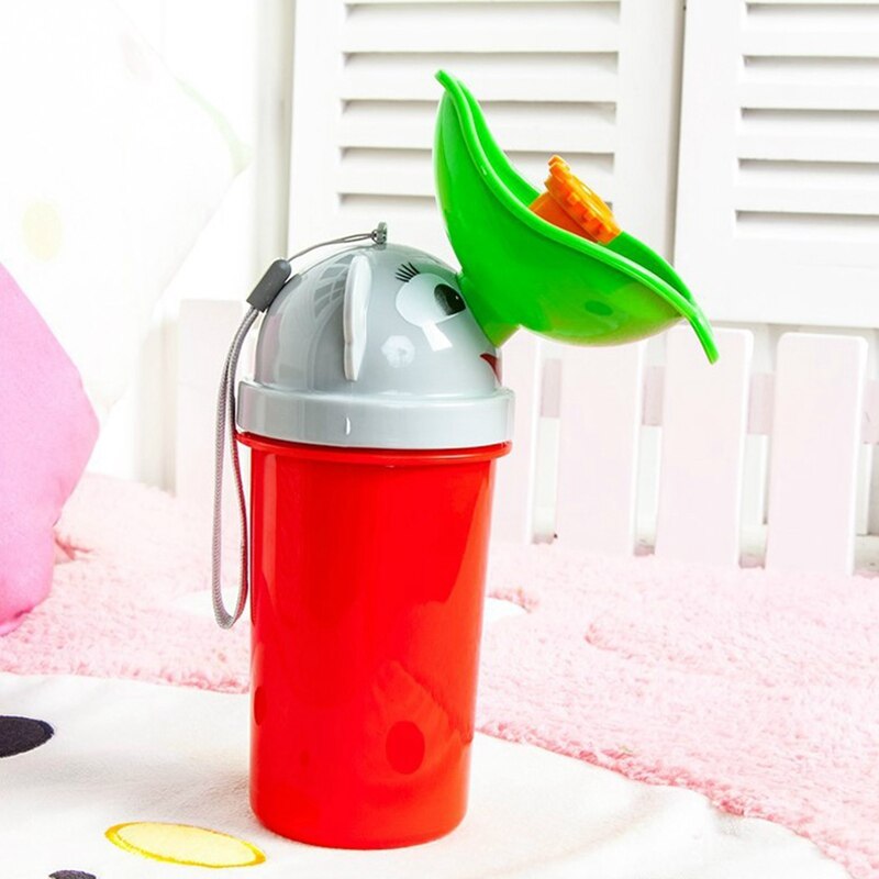 Bærbart pottetrening urinal nødtoalett til takrenne og jenter babyer, gul, rød ,2- pakke