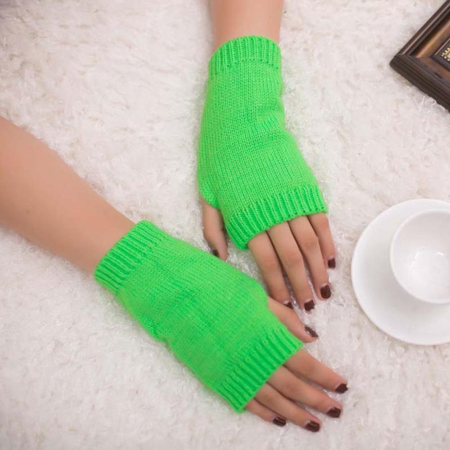 Muqgew Mooie Vrouwen Meisje Prachtige Gebreide Haak Arm Vingerloze Warm Thermische Winter Handschoenen Zachte Warme Handschoen Wanten