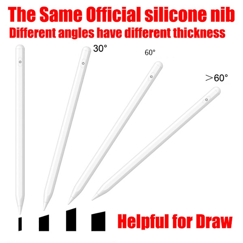 Para lápiz Apple Ipad Pen 2 1 para Ipad Pro 12,9, de Stylus Pen para Ipad 3 MINI 5 6 7 10,5, 10,2 de 7,9 accesorios Ipad