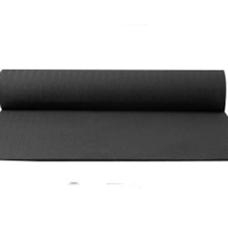 TPE Yoga Mat with Position Line Double-sided non-slip Carpet Mat For Beginner Environmental Fitness Gymnastics Mats 1830*610*6m: Black