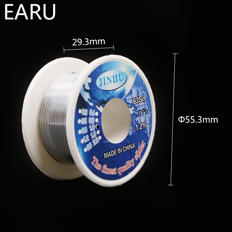 Tin lead Rosin Core Solder Wire 0.3mm 0.4mm 0.5mm 0.6mm 0.8mm 1.0mm 2% Flux Reel Welding line Cable Lead Core BGA Repair SMT