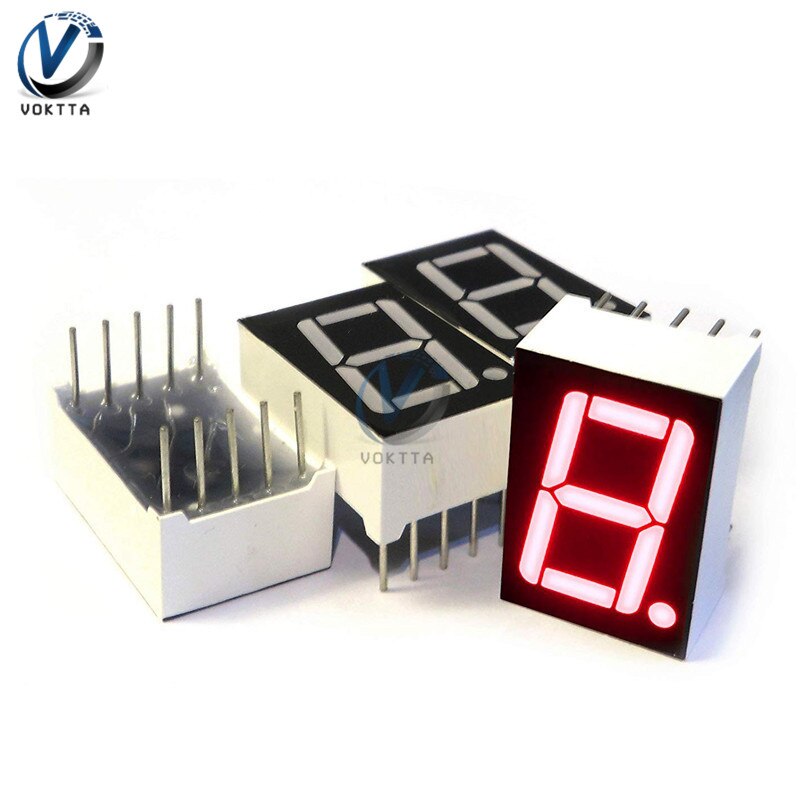 0.56 Inch 7 Segment LED display 1 bit / 2 bit / 4 Bit Time Digital Tube Red Common Cathode Display Digital Display Tube AS