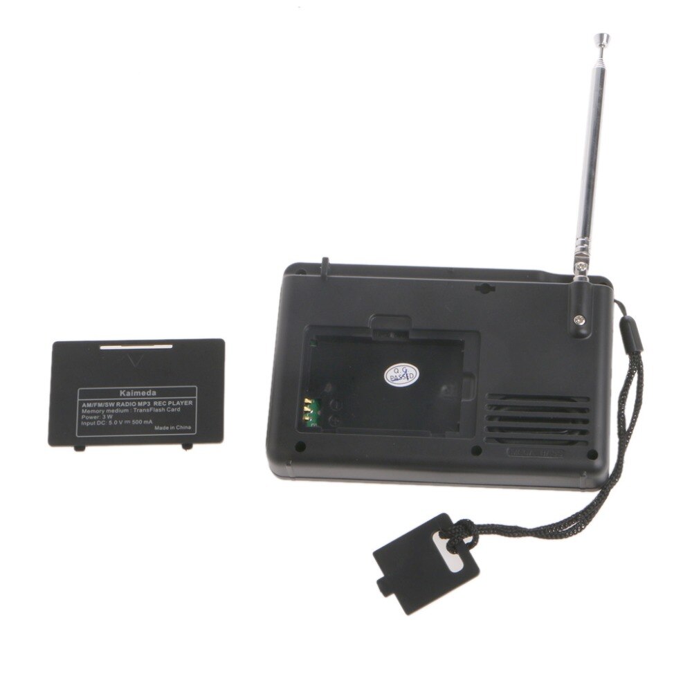 Digital Tuning LCD Receiver TF MP3 REC Player Portable AM FM SW Full Band Radio