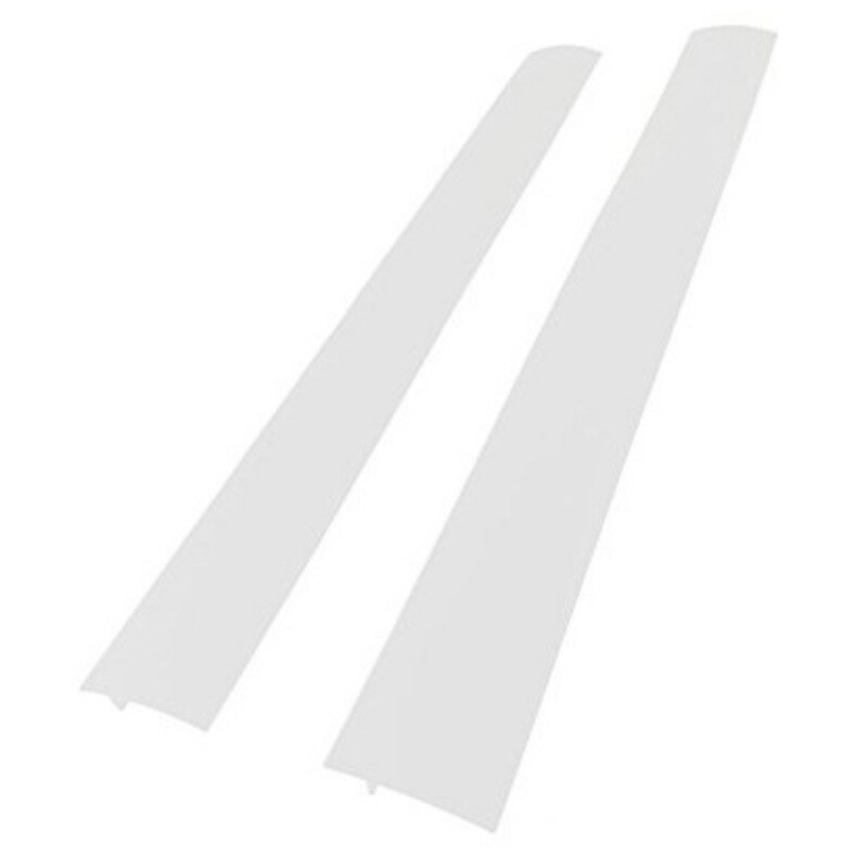 2-Pack Kitchen Silicone Stove Counter Gap Cover Heat Resistant Wide Long Gap Filler Seals Spills Counter Restaurant: white