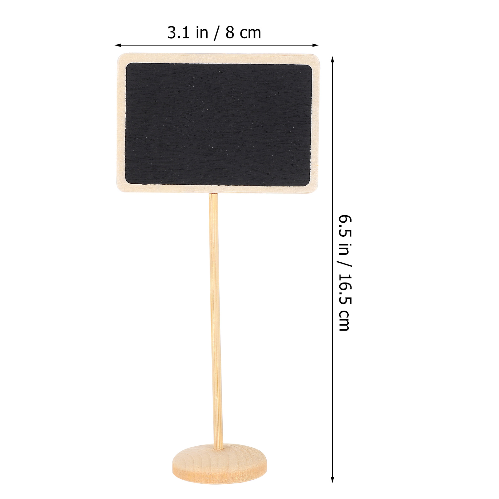 10 Pcs Mini Chalkboard Sign Wooden Message Board Small Blackboard Mini Memo Boards Erasable Tabletop Decor Presentation Supplies