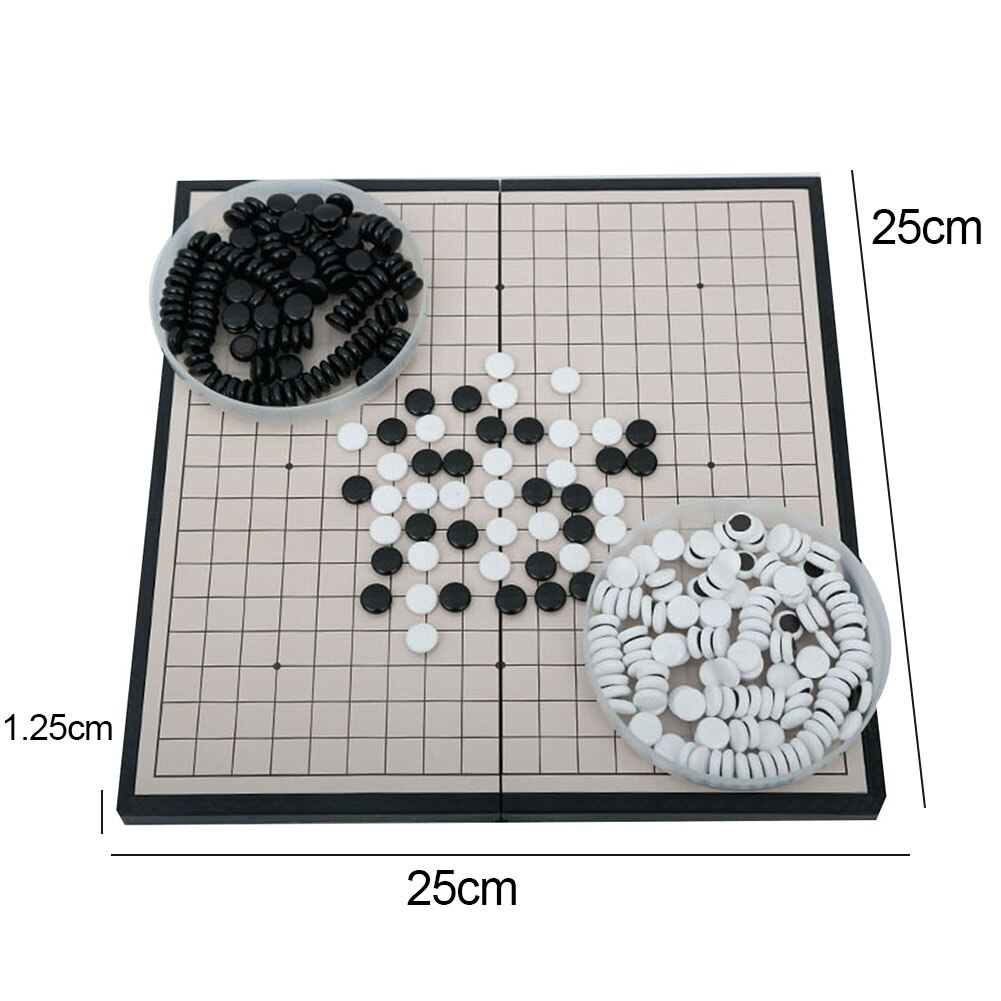 Kid Adult Draagbare Vouwen Magnetische Go Game Board Set Amusement Intelligentie Speelgoed: Default Title