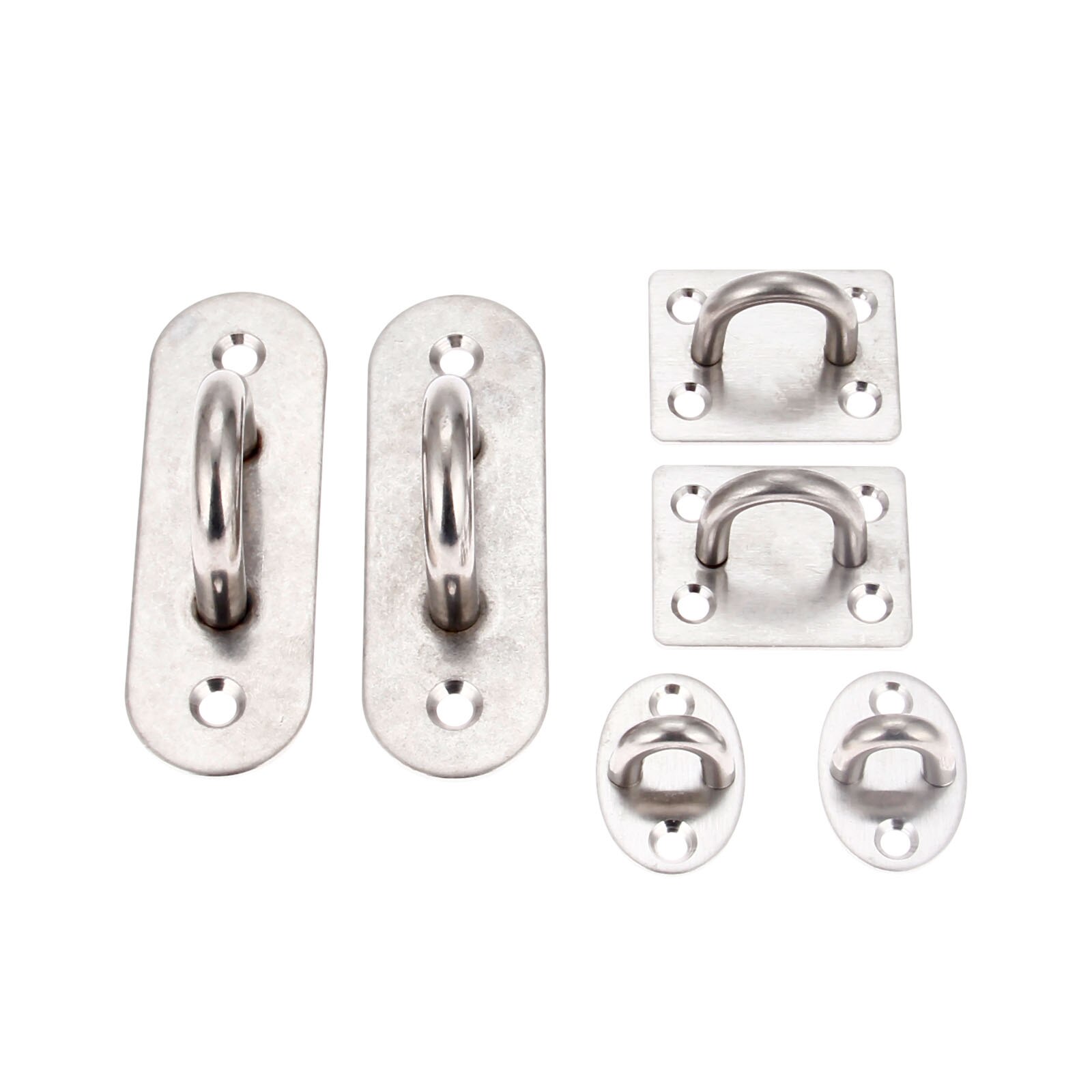 Plafond Gemonteerde Haak Stianless Staal Hanger U-vorm Ring Top Base Haning Fan/Kroonluchter/Plant Decor Black/Zilver Muur Hook Hold