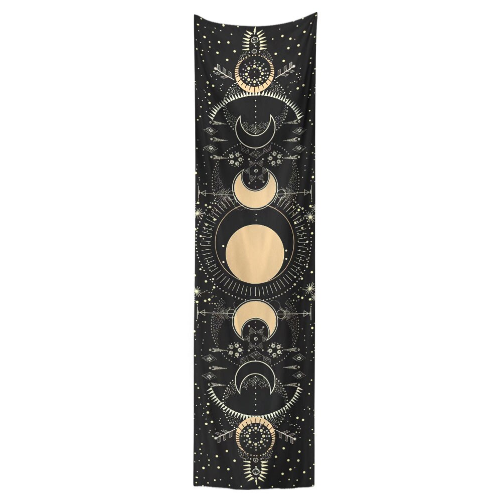 Moon Tapestry Moon Phase Tapestry Bohemian Wall Art Tapestries Vertical Tapestry Wall Hanging for Room