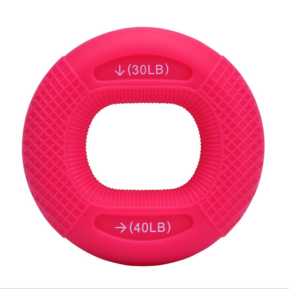 Hand Grip Finger Gripper Ring Strength Trainer Finger Muscle Exercise Equipment for Working-out Comfortable Decoration: Rose