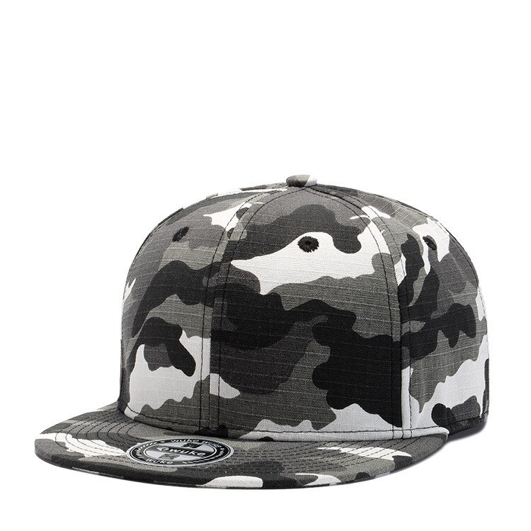 Sommer baseball kasketter mænd camouflage hip hop 5 panel snapback hat til kvinder touca gorras planas casquette chapeau 18 stile: W134
