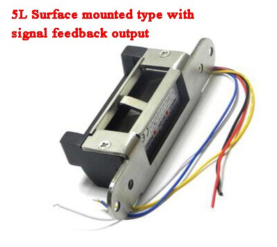 12V Powered Adjustable Electric strike NO NC Electronic door lock Fail secure Fail safe Swing Door Lock Building Automation: Kit4