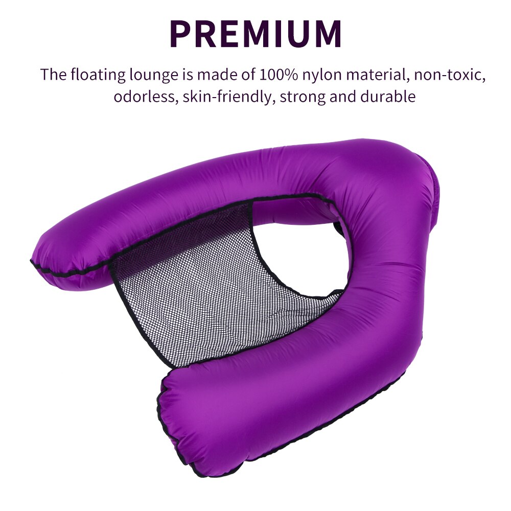 Water Hangmat Fauteuil Opblaasbare Drijvende Zwemmen Matras Zee Zwemmen Ring Zwembad Party Speelgoed Lounge Bed Voor Zwemmen