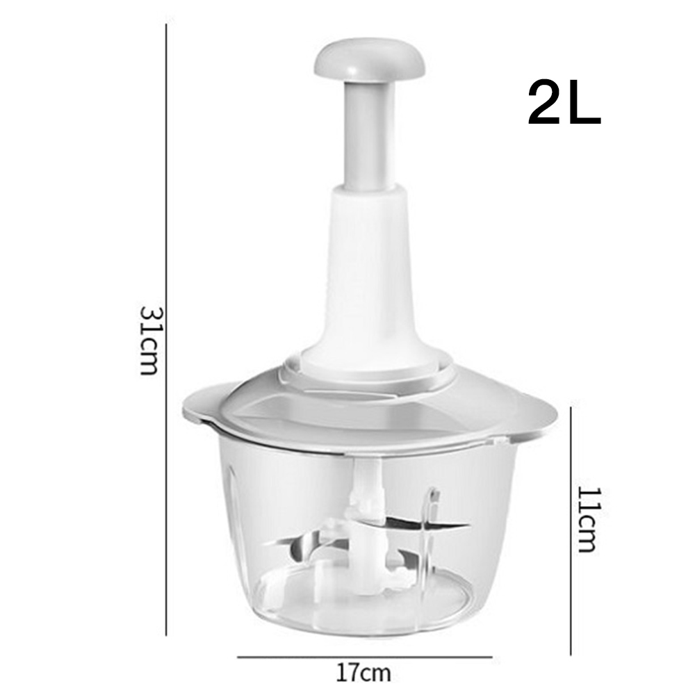 1.5L-2L Vegetable Meat Stirrer Grinder Kitchen Multi-Function High Capacity Food Processor Mixer Cooker Dumpling Stuffing Machin: 2L