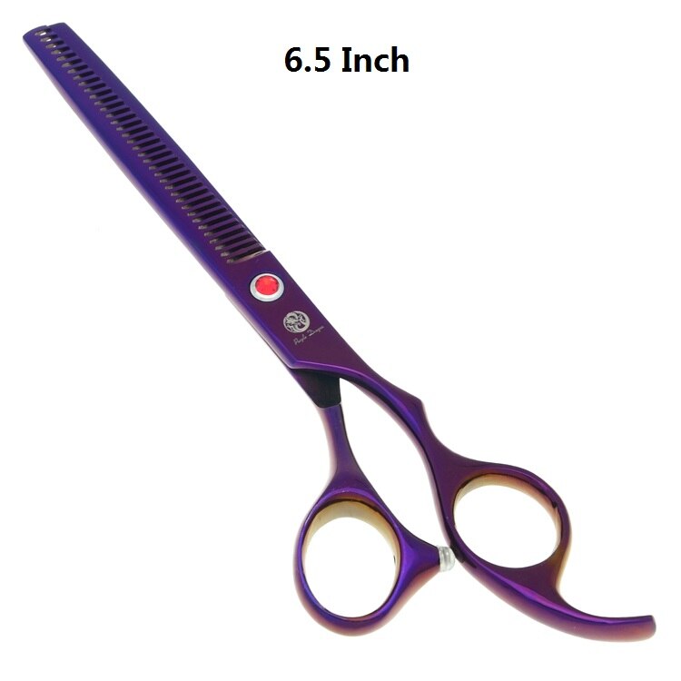 6.5 "paarse draak huisdieren trimschaar hondenhaar uitdunschaar honden knipschaar  jp440c dierentondeuse  b0017b: B0020b-03-65