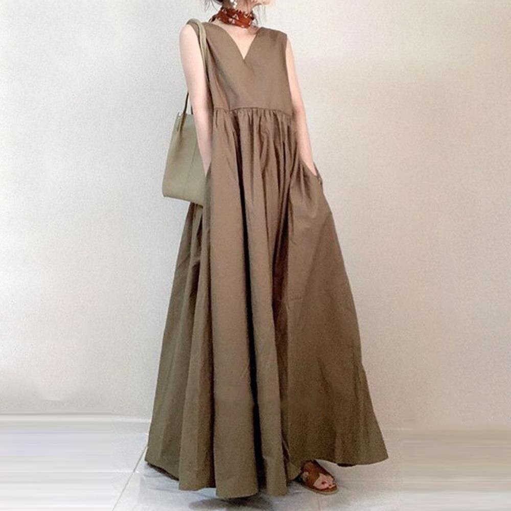 Mini-jurk, asymmetrische rok, V-hals, lange mouwen, bes | Ulla Popken