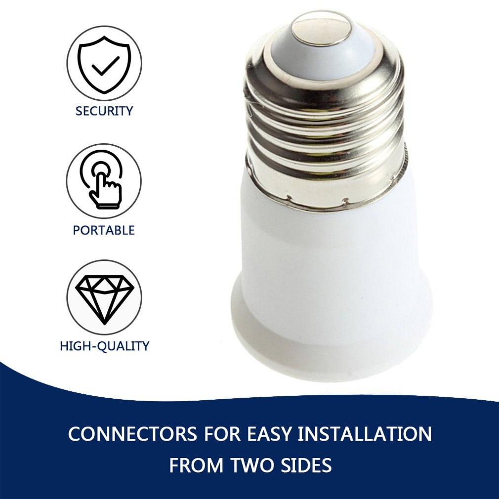 Aexit Lot De 3 Adaptateurs E27 Et Commandes Pour Ampoule