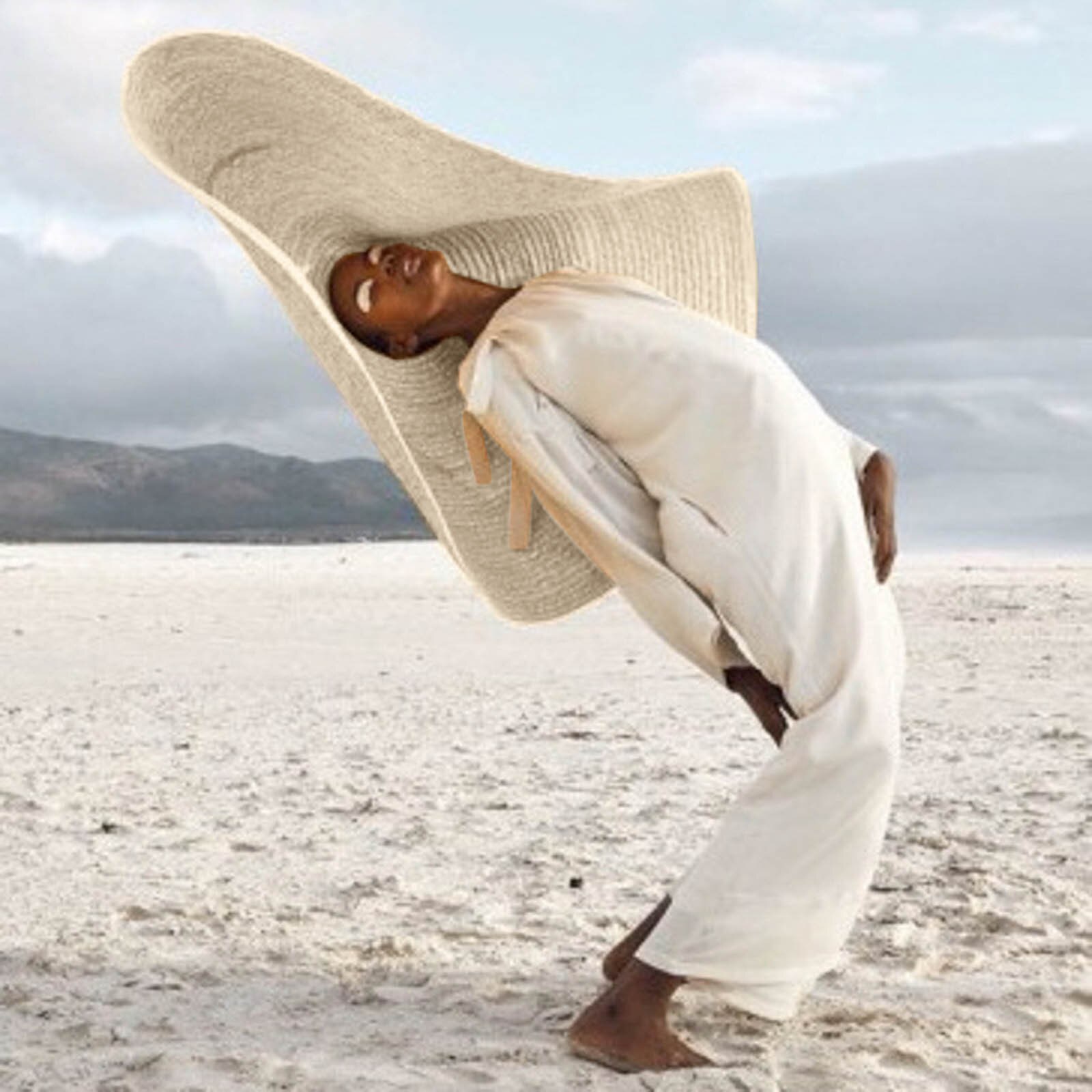 Vrouw Cap Mode Grote Zonnehoed Strand Anti-Uv Zonwering Opvouwbare Stro Cap Cover Oversized Inklapbare Zonnescherm Strand Hoed