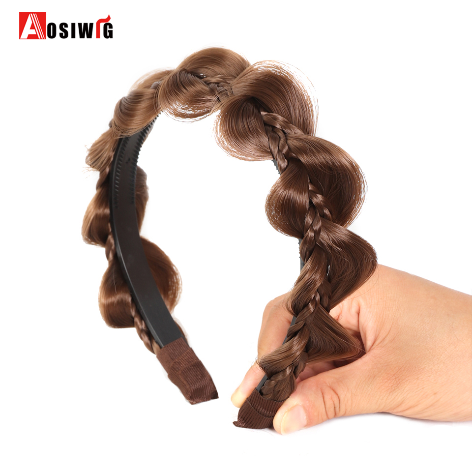 Synthetische Fishbone Geflochtene Stirnband Haar Gürtel Geflochtenes Haarband Böhmischen Stil Frauen Frisur Haarteile Kopfbedeckung Zubehör Bl