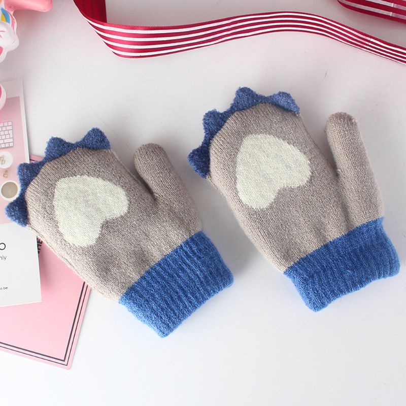 hiver en plein air bébé garçons filles tricoté gants enfants doigt moufles