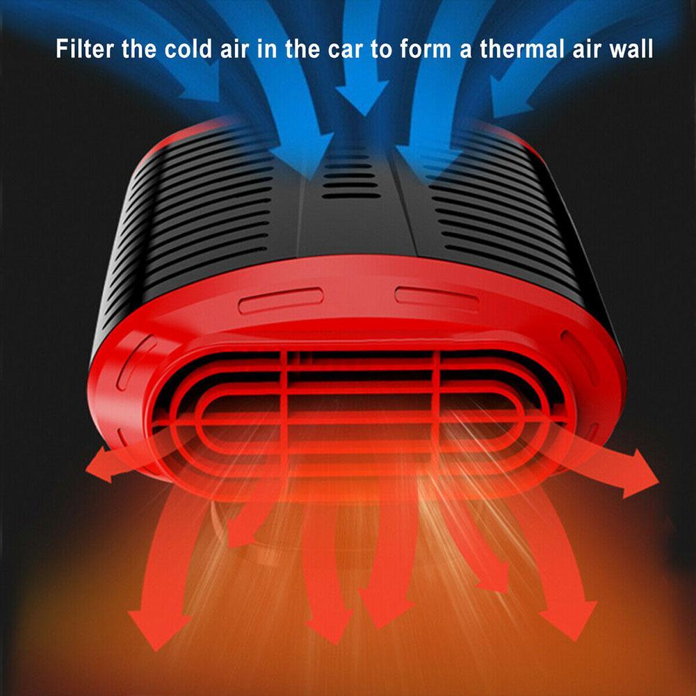 Draagbare Auto Heater 12V 24V Elektrische Auto Kachel 2 Speed Verwarming Ventilator Voorruit Ontdooien Fan Voorruitverluchting Ontdooier Voor auto Vrachtwagen
