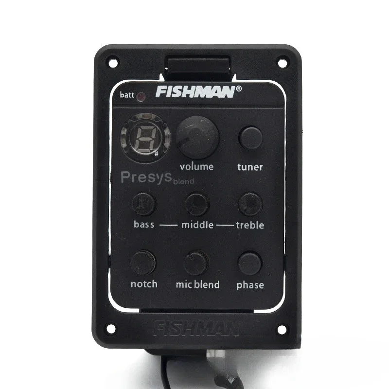 301/201 Pickup4 Band Akustikgitarren-Tonabnehmer mit Stimmgerät Presys 301/201 Mic Blend Preamp EQ Tuner Gitarrenverstärker Gitarrenhals: Rot