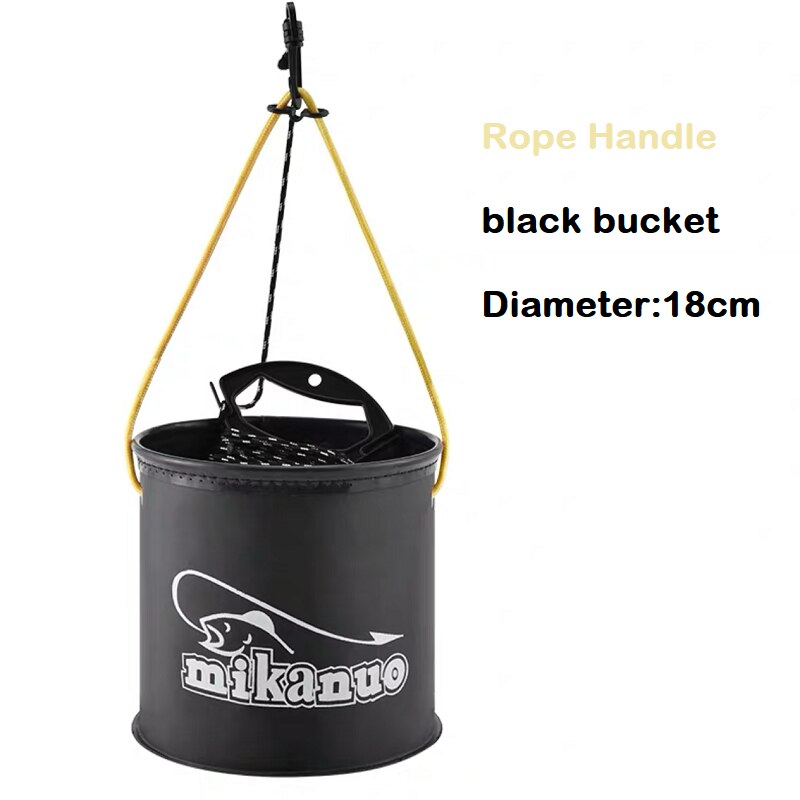 Shoulder Multifunction Fishing Bag Portable Fold Live Fish Storage Box With Oxygen Pump Bucket Tackle Outdoor Fishing Equipment: 8L Bucket