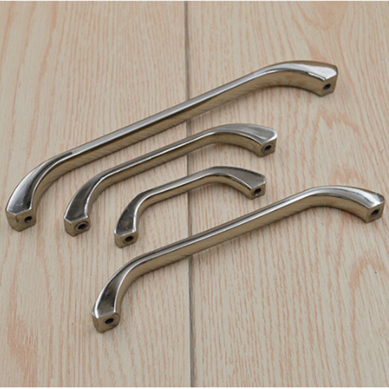 Couplecol-tiradores de acero inoxidable para puerta de armario de cocina, de níquel satinado, con arco, tirador del mango