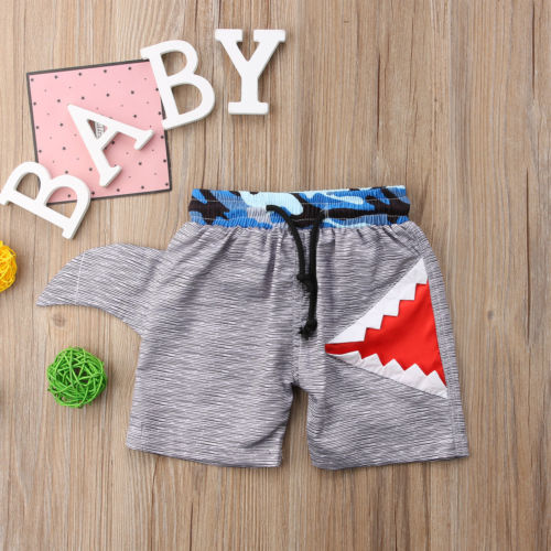 Børn baby drenge tøj tegneserie strand haj badedragt badetøj badebukser svømme shorts bukser alder 1t- 6t