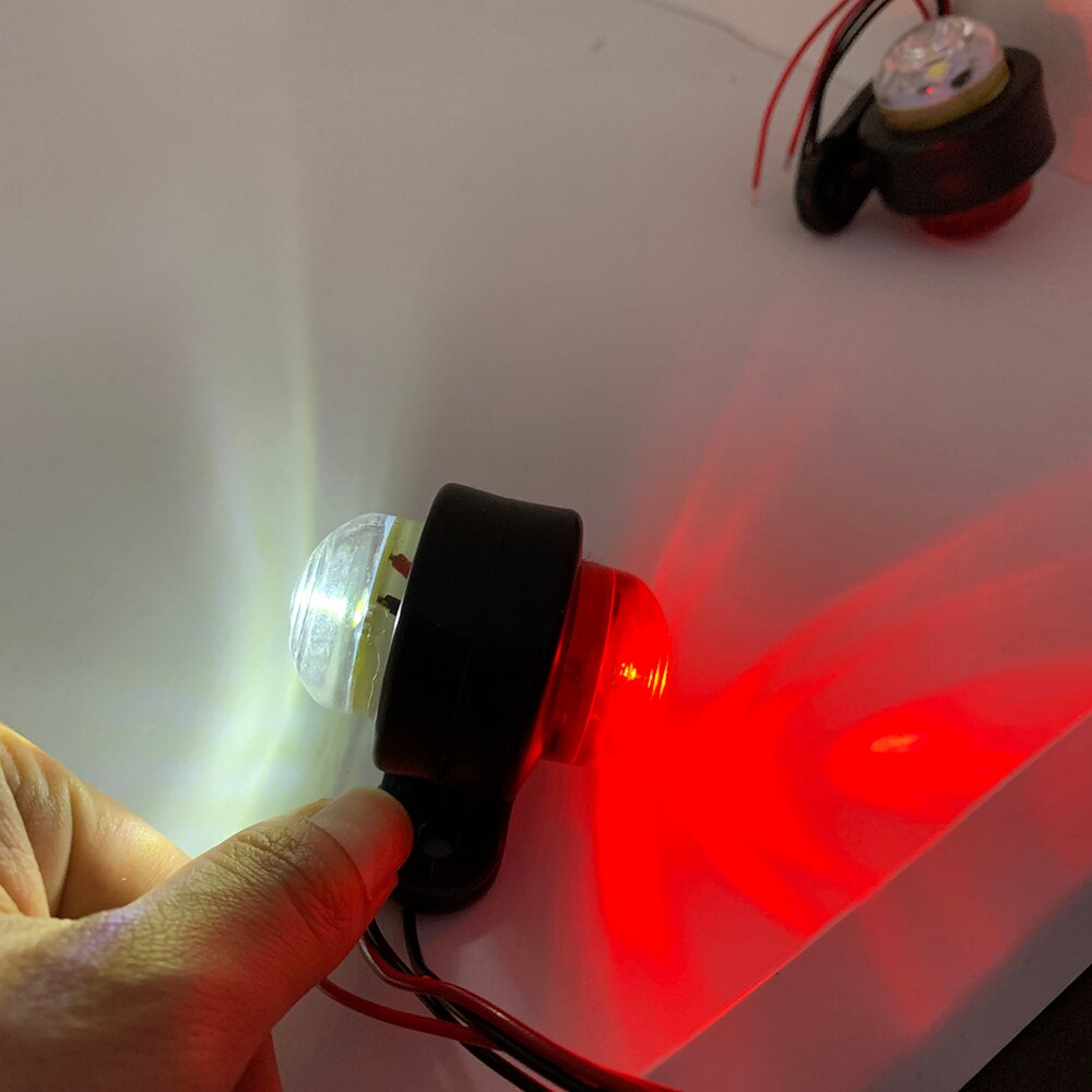 2 stk 10v-30v led markeringslys lastebiler led side vanntett slitesterk lett lastebil bil markeringslys pickup signallys varsellys