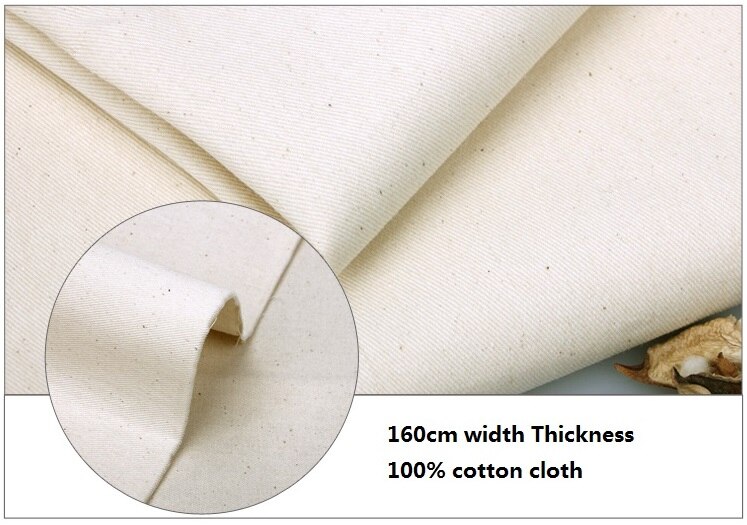 Tela Gris, color blanco natural, tela de algodón, tela de bordado de teñido para ropa de vestir, matiral de costura DIY: 160cm width twill