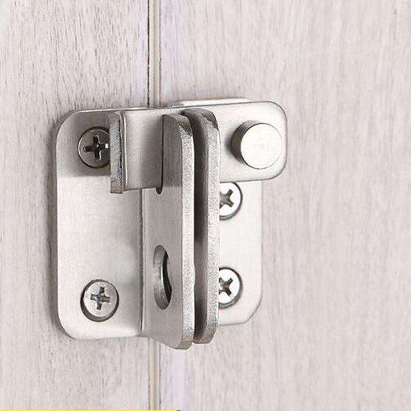 Stainless Steel Bolt Anti-theft Security Door Thick Thicken Bolt Locker Lock Hasp Simple Turn On Left / Right Brief Household