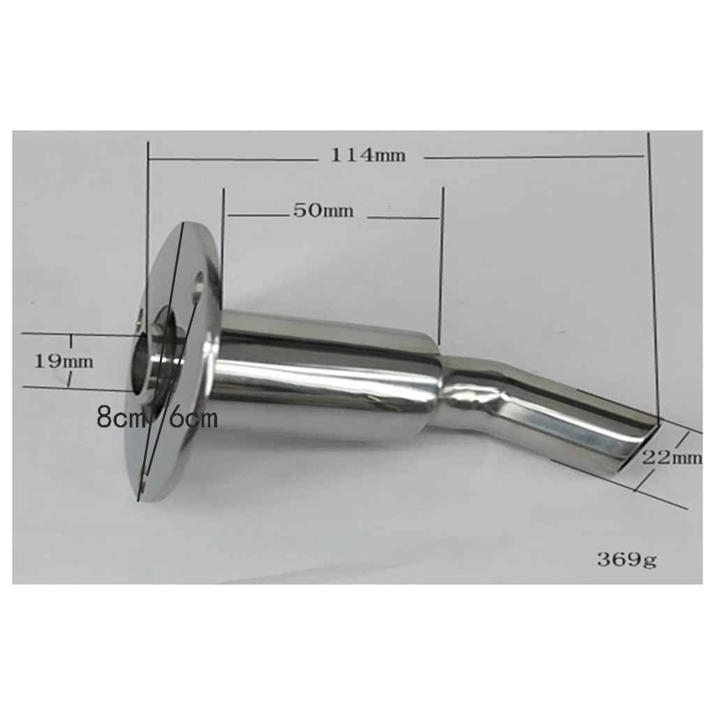 Boat Thru Hull Plumbing Marine Stainless Steel 90 Degree Thru Hull Plumbing Fitting Hardware For 7/8&quot; 22mm ID Hose Pipe