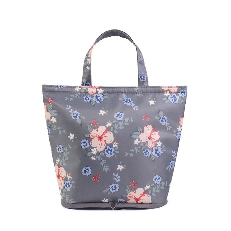 Foldable Portable Lunch Bag Women Office Luncheon Fruit Cooler Pouch Kids Picnic Drinks Snacks Organize Package Accessories Item: F