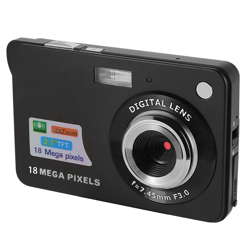 Digitale Camera voor Tieners, 4K 48 MP Ultra HD Point and Shoot-Camera, 2,7-inch LCD Oplaadbare Compacte Camera voor Studenten met 8x Digitale Zoom, Mini- vlogging-camera's (Blauw