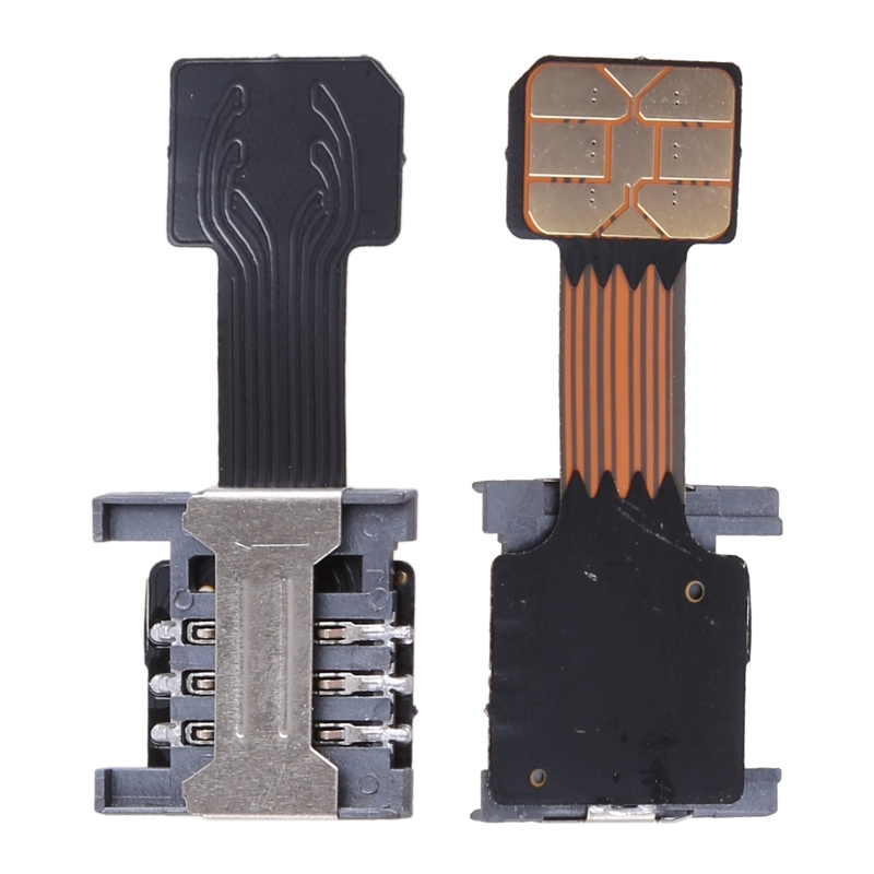 Hybride Dubbele Dubbele Sim-Kaart Micro-Adapter Voor Android Telefoon Extender Mic