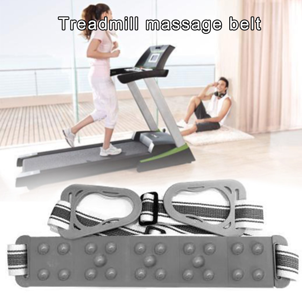 Med spænde løbetilbehør gym vibrator maskine til løbebånd massage talje bælte elastisk træning 4cm øvelse tabe sig